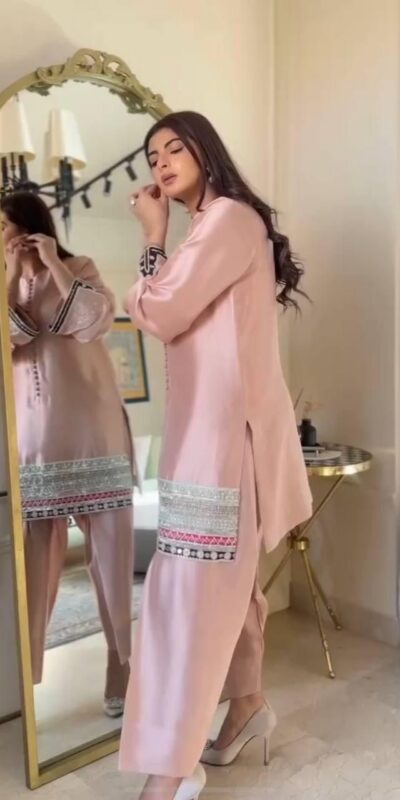 Aglow Light Pink Natural Crap Embroidery Work Salwar Suit | Jump Suits, Salwar suit, Casual Suits, Creative suits, Designer Suits, Palazzo Suits, Party Wear Suits, Patiala Suits, Straight Suits