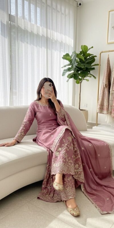 Angelic Onion Chinon Silk Embroider Work Salwar Suit | Jump Suits, Salwar suit, Casual Suits, Creative suits, Designer Suits, Palazzo Suits, Party Wear Suits, Patiala Suits, Straight Suits