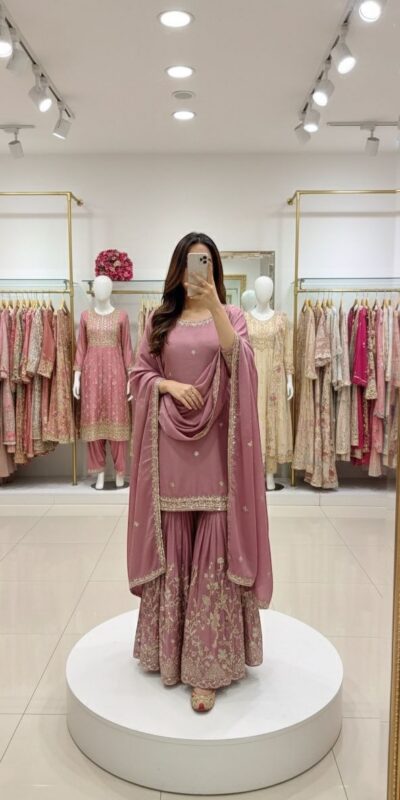 Angelic Onion Chinon Silk Embroider Work Salwar Suit | Jump Suits, Salwar suit, Casual Suits, Creative suits, Designer Suits, Palazzo Suits, Party Wear Suits, Patiala Suits, Straight Suits