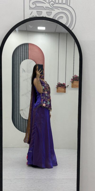 Angelic Purple Tissue Simmer Embroider Work Salwar Suit | Jump Suits, Salwar suit, Casual Suits, Creative suits, Designer Suits, Palazzo Suits, Party Wear Suits, Patiala Suits, Straight Suits