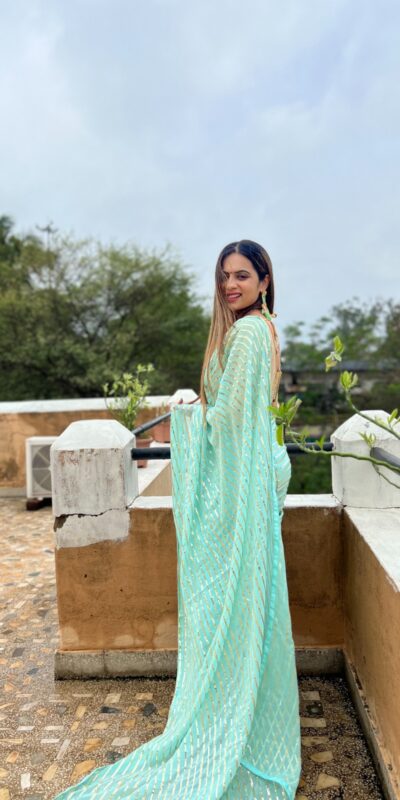 Aquamarine Georgette Embroidery Sequence Saree | Sarees, Bollywood Sarees, Creative Sarees, Designer Sarees, Embroidered Sarees, Ethnic Saree, Modern Digital sarees, Party Wear Sarees