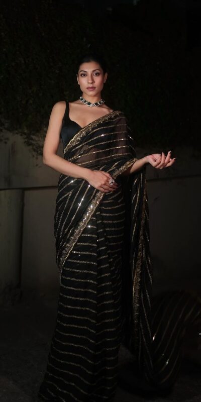 Black Georgette Heavy Sequin Embroidered
Saree | Sarees, Bollywood Sarees, Creative Sarees, Designer Sarees, Embroidered Sarees, Ethnic Saree, Modern Digital sarees, Party Wear Sarees
