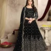 Black Georgette Multi Thread Zari Anarkali Suit | Anarkali Suits, Bollywood Anarkali, Creative-Anarkali, Designer Anarkali, Embroidered Anarkali, Party Wear Anarkali