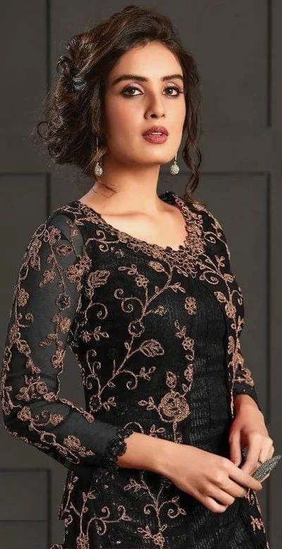 Black Net Stone Work Salwar Suit | Jump Suits, Salwar suit, Casual Suits, Creative suits, Designer Suits, Palazzo Suits, Party Wear Suits, Patiala Suits, Straight Suits