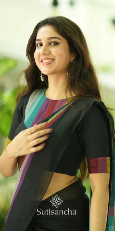 Black Soft Cotton With Digital Print Saree | Sarees, Bollywood Sarees, Creative Sarees, Designer Sarees, Embroidered Sarees, Ethnic Saree, Modern Digital sarees, Party Wear Sarees