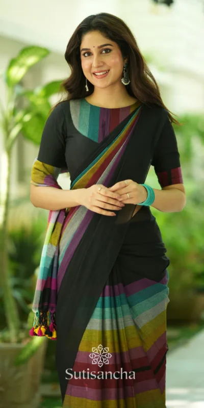 Black Soft Cotton With Digital Print Saree | Sarees, Bollywood Sarees, Creative Sarees, Designer Sarees, Embroidered Sarees, Ethnic Saree, Modern Digital sarees, Party Wear Sarees