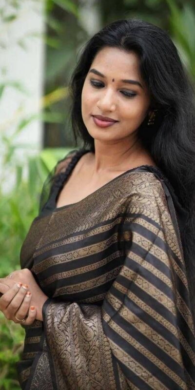 Black Soft Silk Jacquard Work On All Over Saree | Sarees, Bollywood Sarees, Creative Sarees, Designer Sarees, Embroidered Sarees, Ethnic Saree, Modern Digital sarees, Party Wear Sarees