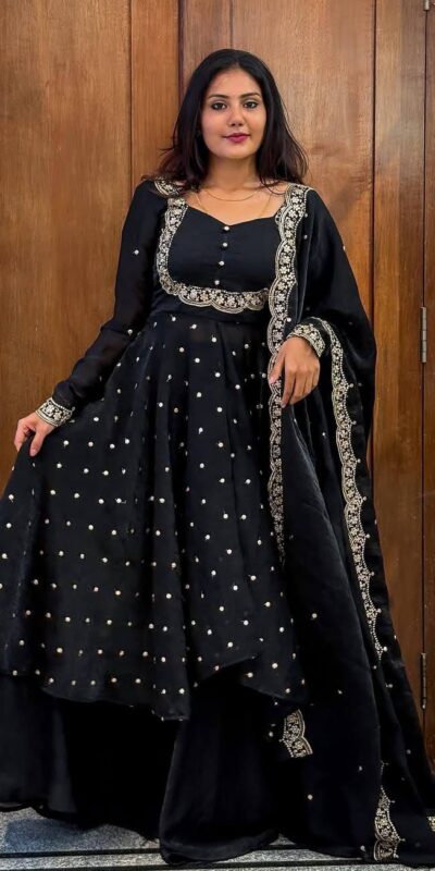Black Vichitra Silk Zari Embroidery Work Salwar Suit | Jump Suits, Salwar suit, Casual Suits, Creative suits, Designer Suits, Palazzo Suits, Party Wear Suits, Patiala Suits, Straight Suits