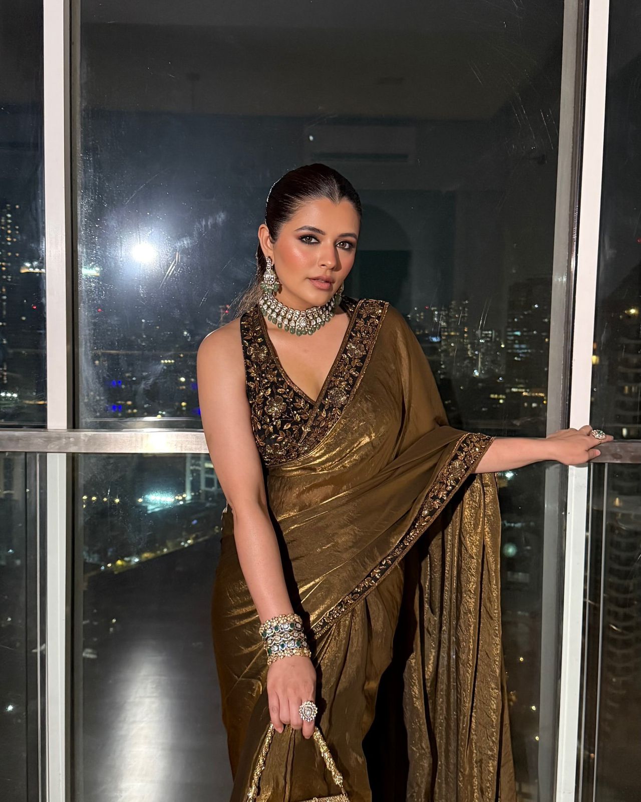 Brown Space Silk Embroidery Zari Work Saree | Sarees, Bollywood Sarees, Creative Sarees, Designer Sarees, Embroidered Sarees, Ethnic Saree, Modern Digital sarees, Party Wear Sarees
