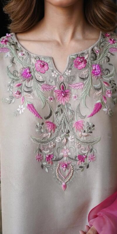 Chiku French Crape With Embroidery Work Salwar Suit | Jump Suits, Salwar suit, Casual Suits, Creative suits, Designer Suits, Palazzo Suits, Party Wear Suits, Patiala Suits, Straight Suits