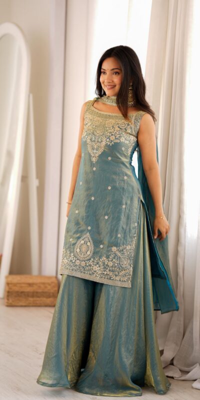 KB 306 Blue Fendy Silk Salwar Suit with Mirror Work & Embroidery Work. Best Price ₹1999. Delivery 4-6 Working Days. Shop now. | Jump Suits, Salwar suit, Casual Suits, Creative suits, Designer Suits, Palazzo Suits, Party Wear Suits, Patiala Suits, Straight Suits