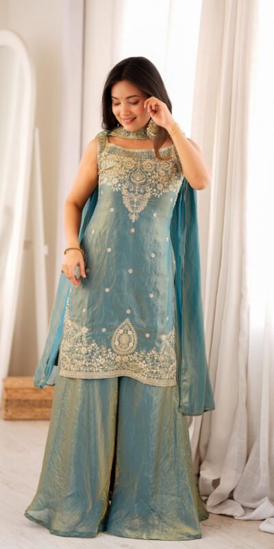 KB 306 Blue Fendy Silk Salwar Suit with Mirror Work & Embroidery Work. Best Price ₹1999. Delivery 4-6 Working Days. Shop now. | Jump Suits, Salwar suit, Casual Suits, Creative suits, Designer Suits, Palazzo Suits, Party Wear Suits, Patiala Suits, Straight Suits