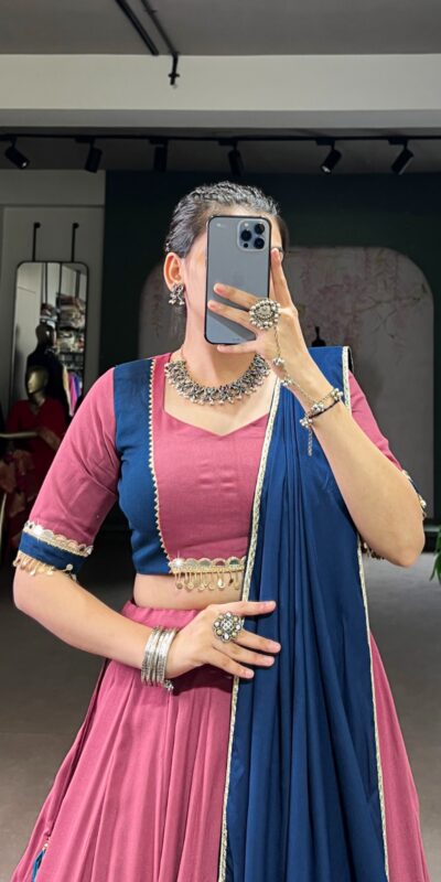 Dark Pink Rayon Lace Lehenga Choli | Lehenga, Bollywood Lehenga, Creative Lehenga, Designer Lehenga, Embroidered Lehenga, Party Wear Lehenga