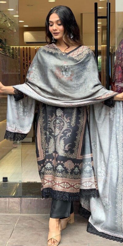 Elegant Black Maslin Digital Prints Salwar Suit | Jump Suits, Salwar suit, Casual Suits, Creative suits, Designer Suits, Palazzo Suits, Party Wear Suits, Patiala Suits, Straight Suits