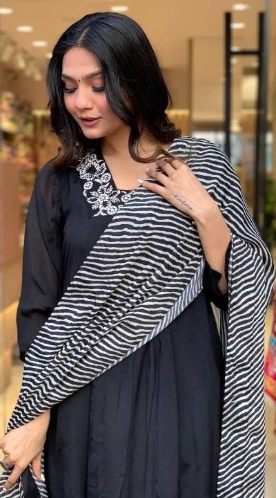 Elegant Black Maslin Mirror Work Salwar Suit | Jump Suits, Salwar suit, Casual Suits, Creative suits, Designer Suits, Palazzo Suits, Party Wear Suits, Patiala Suits, Straight Suits