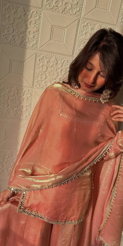 ZB 5063 Peach Fandy Silk Salwar Suit with Embroidery Work. Wedding, Party, Festive, Events Now at just ₹1949. Delivery 4-6 Working Days. Shop now. | Jump Suits, Salwar suit, Casual Suits, Creative suits, Designer Suits, Palazzo Suits, Party Wear Suits, Patiala Suits, Straight Suits
