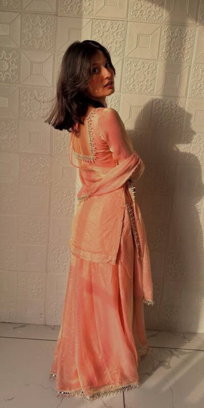 ZB 5063 Peach Fandy Silk Salwar Suit with Embroidery Work. Wedding, Party, Festive, Events Now at just ₹1949. Delivery 4-6 Working Days. Shop now. | Jump Suits, Salwar suit, Casual Suits, Creative suits, Designer Suits, Palazzo Suits, Party Wear Suits, Patiala Suits, Straight Suits