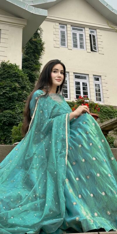 Firozi Simmar Silk Embroidery Work Anarkali Suit | Anarkali Suits, Bollywood Anarkali, Creative-Anarkali, Designer Anarkali, Embroidered Anarkali, Party Wear Anarkali