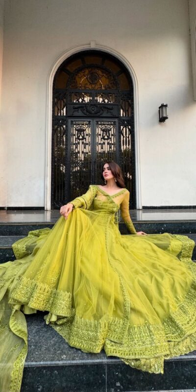 Green Butterfly Net Sequence Work Lehenga Choli | Lehenga, Bollywood Lehenga, Creative Lehenga, Designer Lehenga, Embroidered Lehenga, Party Wear Lehenga