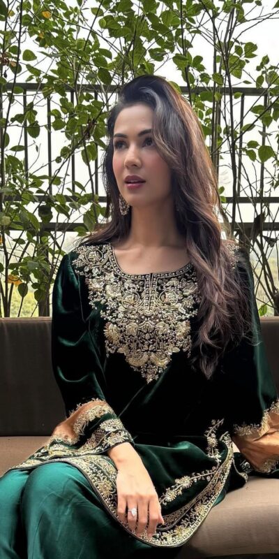Green Viscose Velvet Thread Work Salwar Suit | Jump Suits, Salwar suit, Casual Suits, Creative suits, Designer Suits, Palazzo Suits, Party Wear Suits, Patiala Suits, Straight Suits