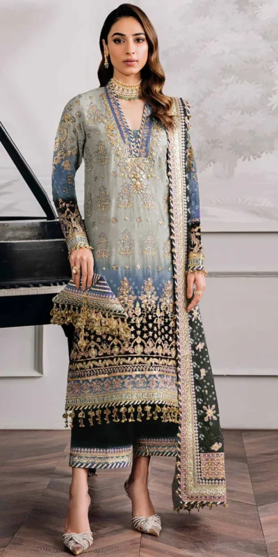 Grey Georgette Digital Print Sequence Work Salwar Suit | Jump Suits, Salwar suit, Casual Suits, Creative suits, Designer Suits, Palazzo Suits, Party Wear Suits, Patiala Suits, Straight Suits