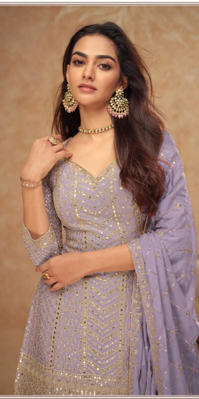 Lavender Chinon Sequence Work Salwar Suit | Jump Suits, Salwar suit, Casual Suits, Creative suits, Designer Suits, Palazzo Suits, Party Wear Suits, Patiala Suits, Straight Suits
