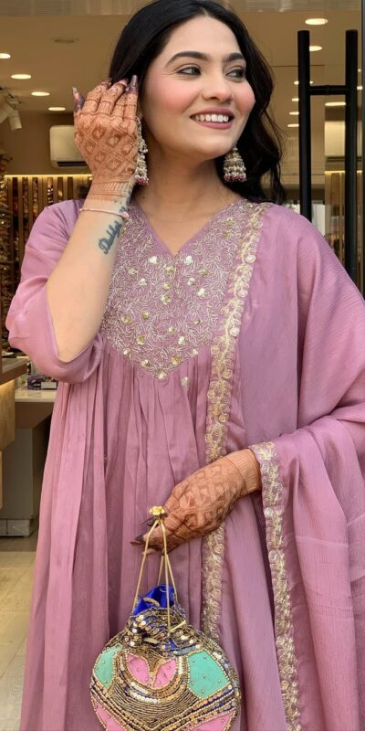 Lavender Cotton Silk Mirror Work Salwar Suit | Jump Suits, Salwar suit, Casual Suits, Creative suits, Designer Suits, Palazzo Suits, Party Wear Suits, Patiala Suits, Straight Suits