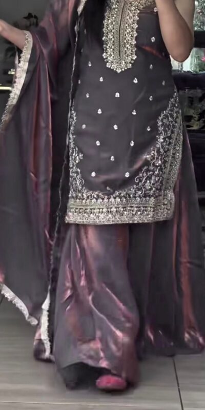 Lavender Fandy Silk Embroidery Lace Work Salwar Suit | Jump Suits, Salwar suit, Casual Suits, Creative suits, Designer Suits, Palazzo Suits, Party Wear Suits, Patiala Suits, Straight Suits