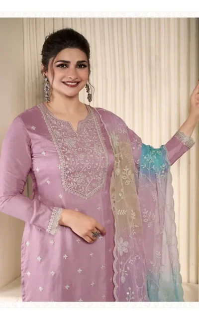 Lavender Vichitra Digital Print Embroidery Work Salwar Suit | Jump Suits, Salwar suit, Casual Suits, Creative suits, Designer Suits, Palazzo Suits, Party Wear Suits, Patiala Suits, Straight Suits