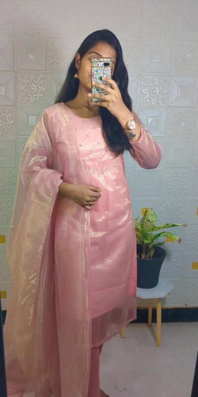 Light Pink Heavy Twill Golden Shining Fabric Kurti | Kurti, Bollywood Kurti, Creative Kurtis, Designer Kurti, Party Wear Kurti, Selfie Kurti