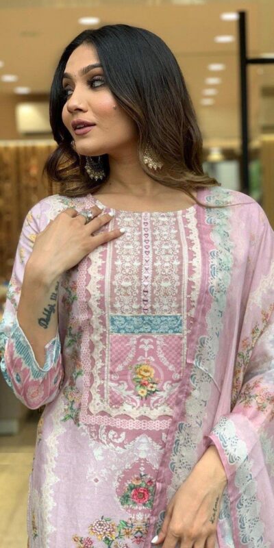 Light Pink Maslin Digital Printed Salwar Suit | Jump Suits, Salwar suit, Casual Suits, Creative suits, Designer Suits, Palazzo Suits, Party Wear Suits, Patiala Suits, Straight Suits