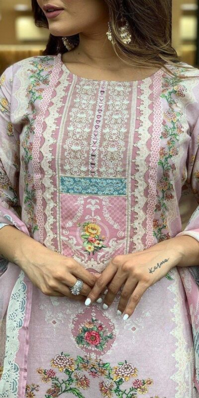 Light Pink Maslin Digital Printed Salwar Suit | Jump Suits, Salwar suit, Casual Suits, Creative suits, Designer Suits, Palazzo Suits, Party Wear Suits, Patiala Suits, Straight Suits