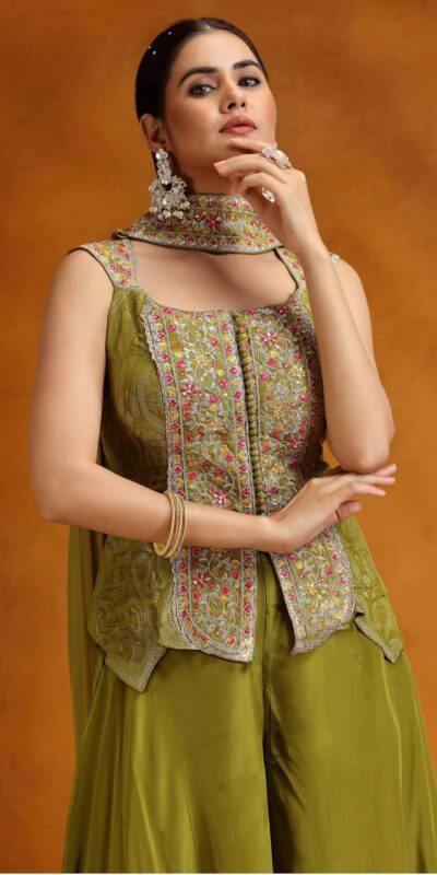Lime Yellow Chinon With Sequins Work Salwar Suit | Jump Suits, Salwar suit, Casual Suits, Creative suits, Designer Suits, Palazzo Suits, Party Wear Suits, Patiala Suits, Straight Suits