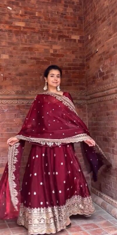 Maroon Fendy Silk Embroidery Work Salwar Suit | Jump Suits, Salwar suit, Casual Suits, Creative suits, Designer Suits, Palazzo Suits, Party Wear Suits, Patiala Suits, Straight Suits