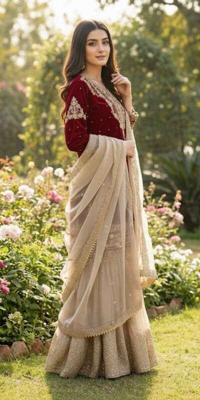 Maroon Organza Silk Embroidery Lace Work Salwar Suit | Jump Suits, Salwar suit, Casual Suits, Creative suits, Designer Suits, Palazzo Suits, Party Wear Suits, Patiala Suits, Straight Suits