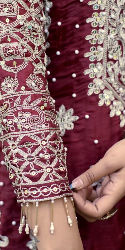 Maroon Organza Silk Embroidery Work Salwar Suit | Jump Suits, Salwar suit, Casual Suits, Creative suits, Designer Suits, Palazzo Suits, Party Wear Suits, Patiala Suits, Straight Suits