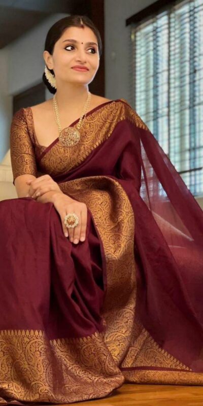 Maroon Soft Silk Cloth Jacquard All Over Saree | Sarees, Bollywood Sarees, Creative Sarees, Designer Sarees, Embroidered Sarees, Ethnic Saree, Modern Digital sarees, Party Wear Sarees