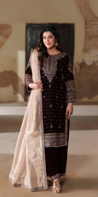 Maroon Velvet Embroidery Work Salwar Suit | Jump Suits, Salwar suit, Casual Suits, Creative suits, Designer Suits, Palazzo Suits, Party Wear Suits, Patiala Suits, Straight Suits
