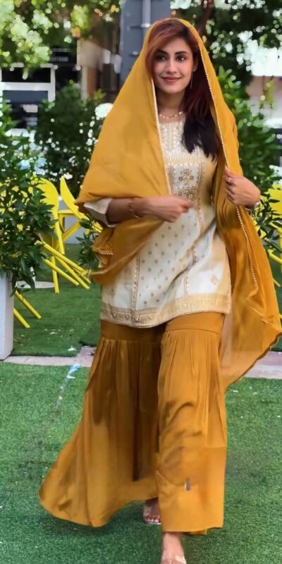 Mustard Natural Crep Lace Work Salwar Suit | Jump Suits, Tops & Bottoms, Track Suits, Salwar suit, Casual Suits, Creative suits, Designer Suits, Palazzo Suits, Party Wear Suits, Patiala Suits, Straight Suits, Trendy Wear
