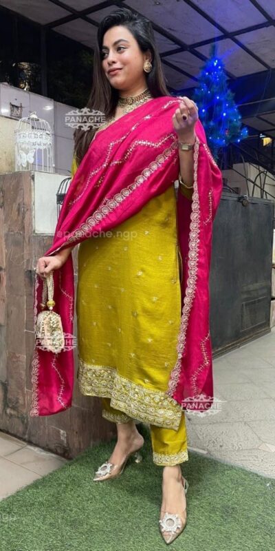 Mustered Chinon Embroidery Cut Work Salwar Suit | Jump Suits, Salwar suit, Casual Suits, Creative suits, Designer Suits, Palazzo Suits, Party Wear Suits, Patiala Suits, Straight Suits