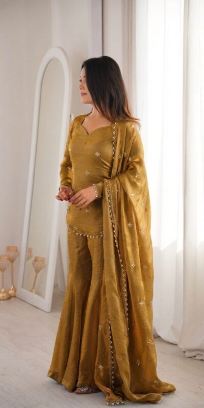 Mustered Fendy Silk Embroidery Lace Work Salwar Suit | Jump Suits, Salwar suit, Casual Suits, Creative suits, Designer Suits, Palazzo Suits, Party Wear Suits, Patiala Suits, Straight Suits