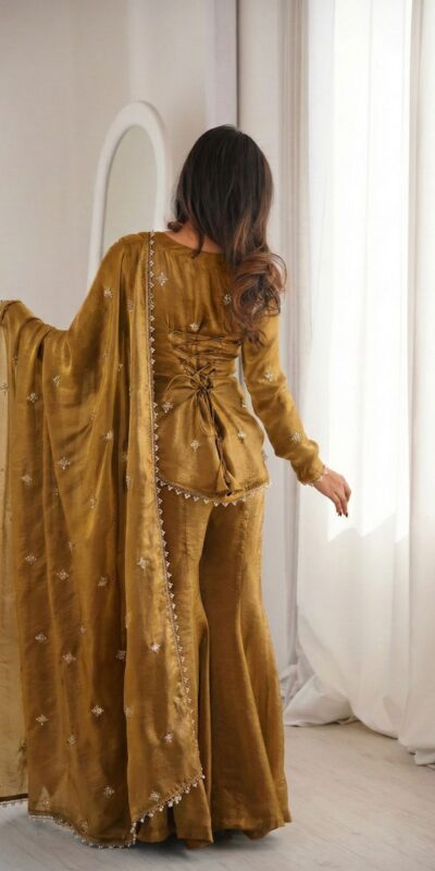 Mustered Fendy Silk Embroidery Lace Work Salwar Suit | Jump Suits, Salwar suit, Casual Suits, Creative suits, Designer Suits, Palazzo Suits, Party Wear Suits, Patiala Suits, Straight Suits