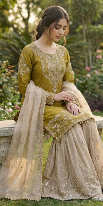Mustered Organza Silk Embroidery Lace Work Salwar Suit | Jump Suits, Salwar suit, Casual Suits, Creative suits, Designer Suits, Palazzo Suits, Party Wear Suits, Patiala Suits, Straight Suits