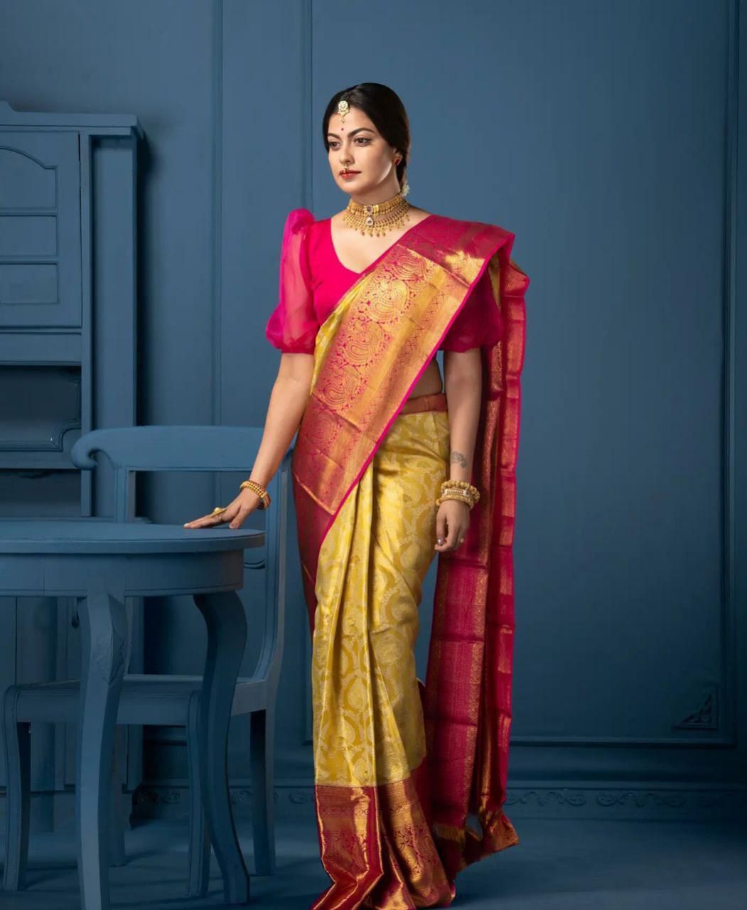 Mustered Soft Lichi Silk Border Lace Work Saree | Sarees, Bollywood Sarees, Creative Sarees, Designer Sarees, Embroidered Sarees, Ethnic Saree, Modern Digital sarees, Party Wear Sarees