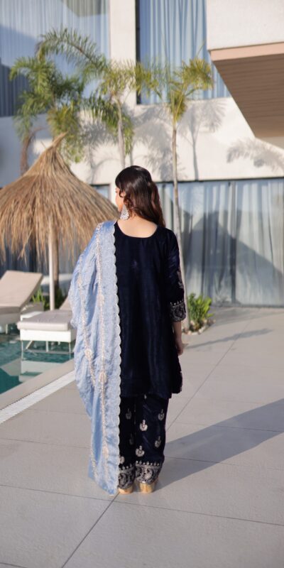 Navy Blue 9000 Velvet Zari Embroidery Work Salwar Suit | Jump Suits, Salwar suit, Casual Suits, Creative suits, Designer Suits, Palazzo Suits, Party Wear Suits, Patiala Suits, Straight Suits