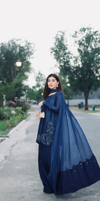 Navy Blue Natural Crep Silk Sequence Work Salwar Suit | Jump Suits, Salwar suit, Casual Suits, Creative suits, Designer Suits, Palazzo Suits, Party Wear Suits, Patiala Suits, Straight Suits