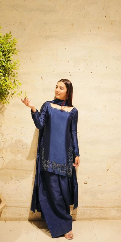 Navy Blue Natural Crep Silk Sequence Work Salwar Suit | Jump Suits, Salwar suit, Casual Suits, Creative suits, Designer Suits, Palazzo Suits, Party Wear Suits, Patiala Suits, Straight Suits