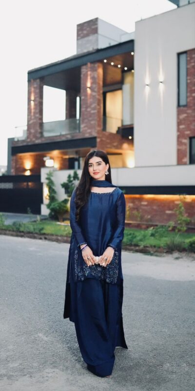 Navy Blue Natural Crep Silk Sequence Work Salwar Suit | Jump Suits, Salwar suit, Casual Suits, Creative suits, Designer Suits, Palazzo Suits, Party Wear Suits, Patiala Suits, Straight Suits