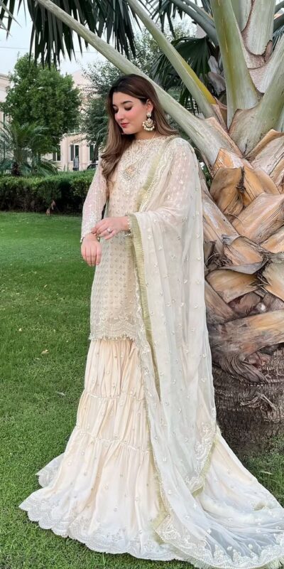 Off White Chinon Silk Sequence Work Salwar Suit | Jump Suits, Salwar suit, Casual Suits, Creative suits, Designer Suits, Palazzo Suits, Party Wear Suits, Patiala Suits, Straight Suits