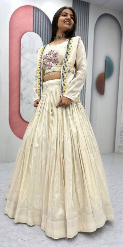 Off White Tissue Simmer Diamond Work Lehenga Choli | Jump Suits, Salwar suit, Casual Suits, Creative suits, Designer Suits, Palazzo Suits, Party Wear Suits, Patiala Suits, Straight Suits